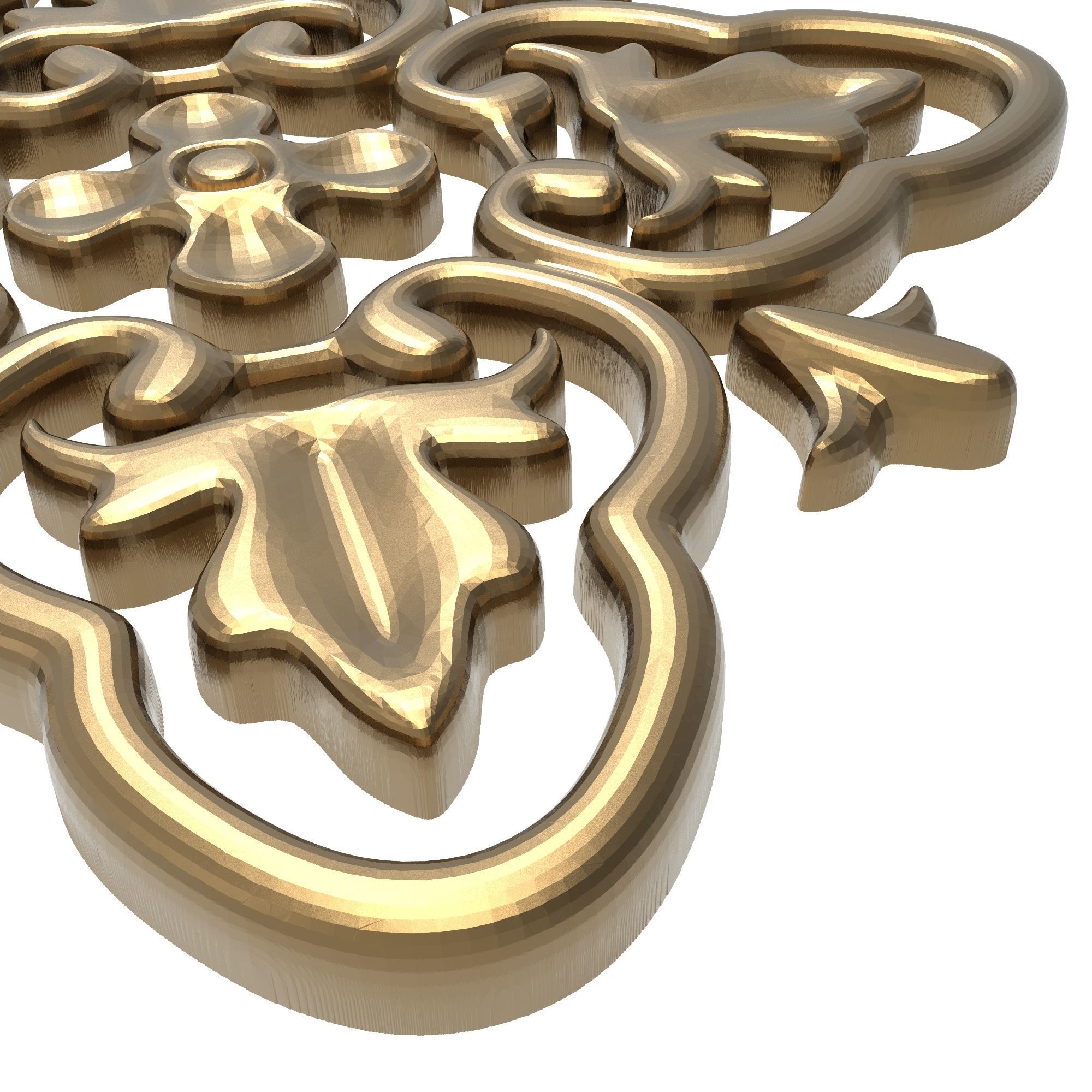 decorative pattern ready for 3D printing 3D model_2