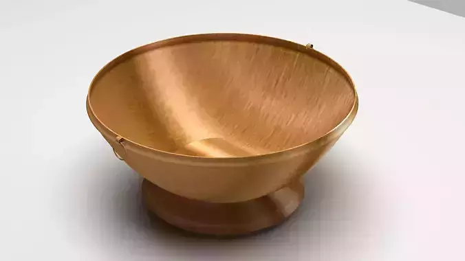 ghangal 3d model copper bowl