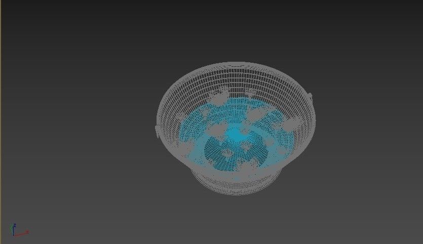 ghangal 3d model copper bowl 3D model_1