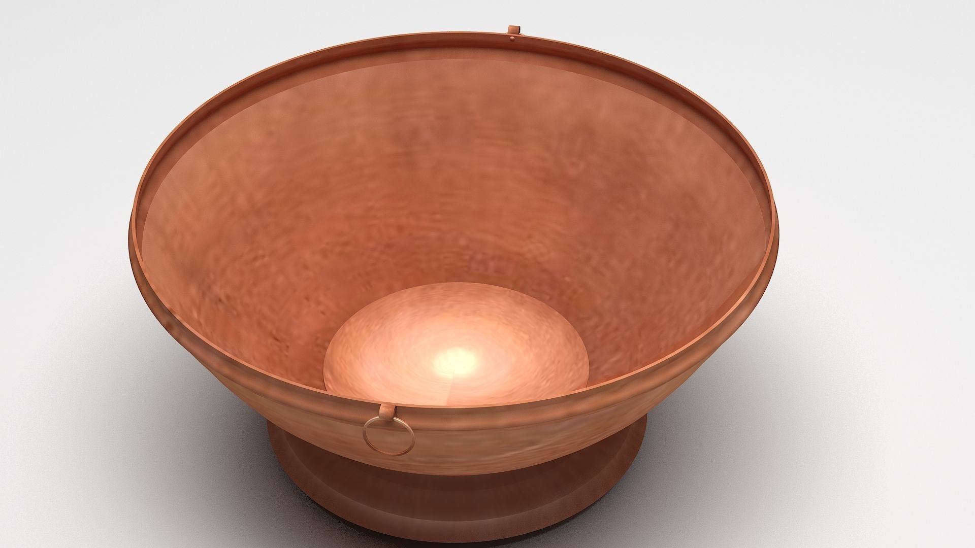 ghangal 3d model copper bowl 3D model_3