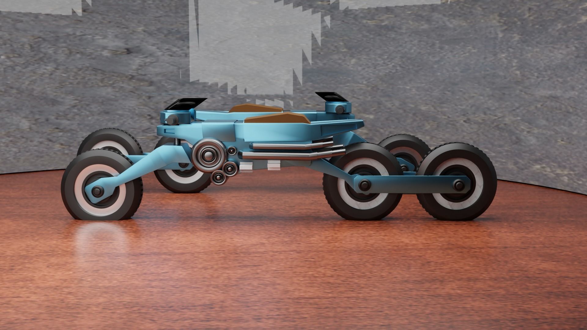 sci fi future bike 2077  3D model_2