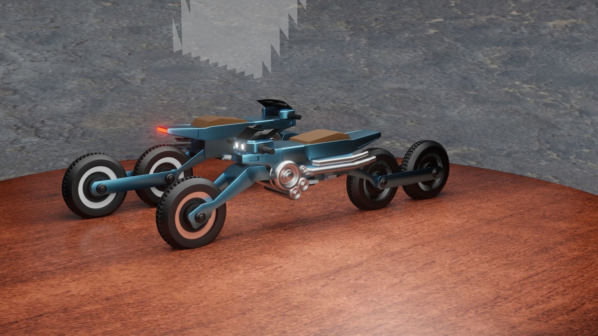 sci fi future bike 2077  3D model_4