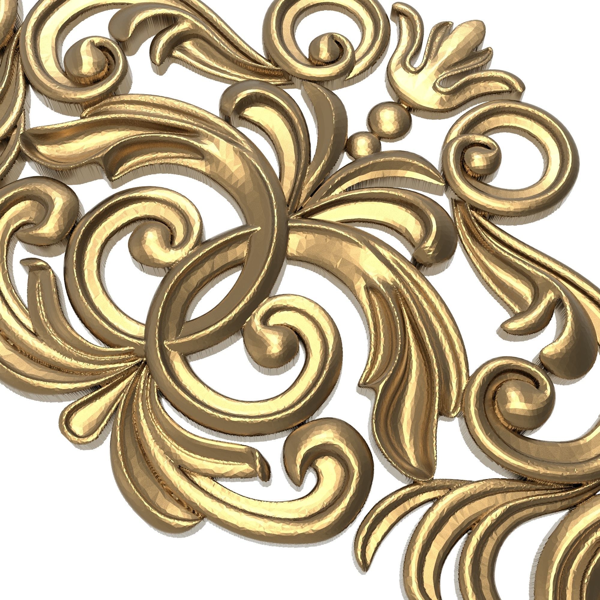 decorative pattern ready for 3D printing 3D model_3