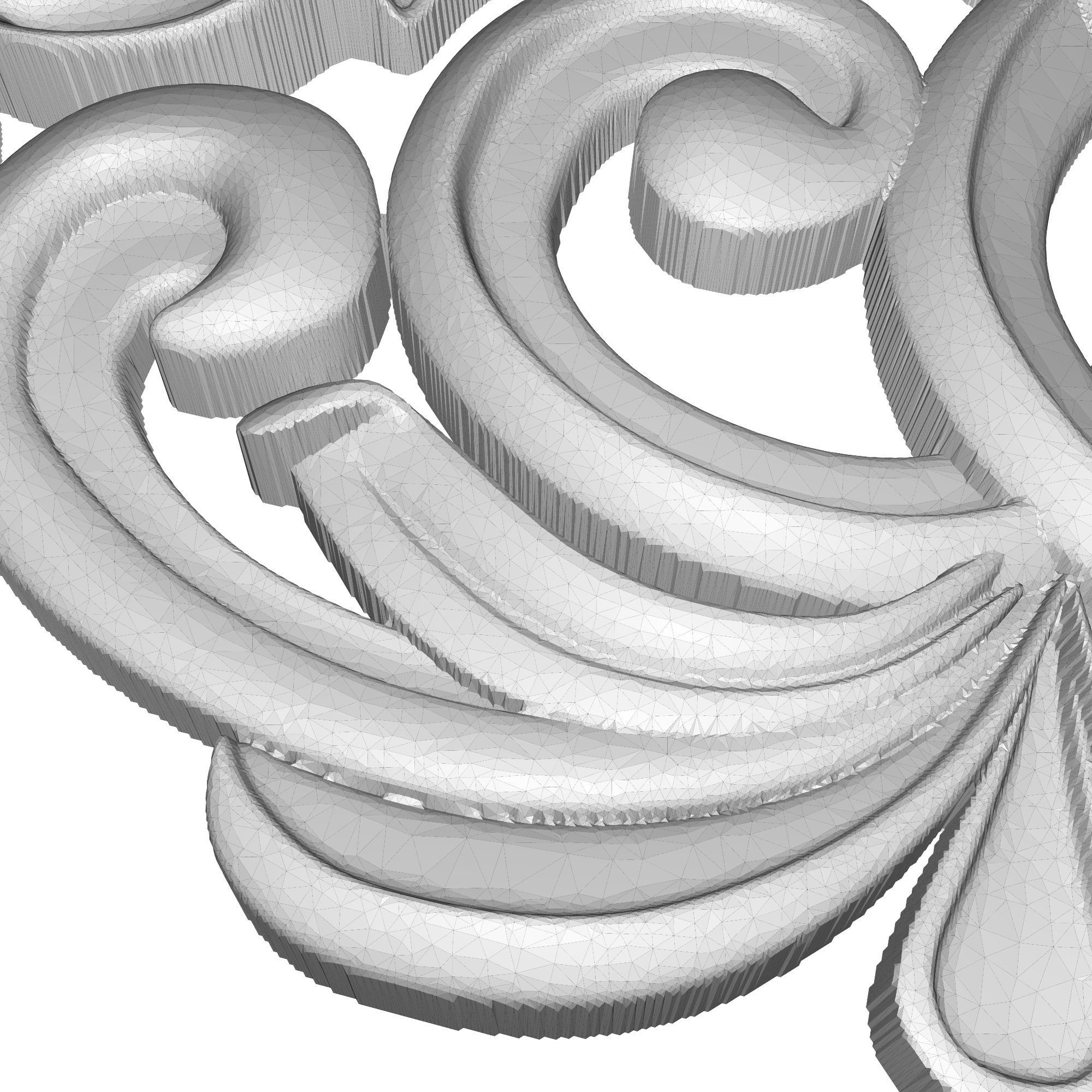 decorative pattern ready for 3D printing 3D model_9