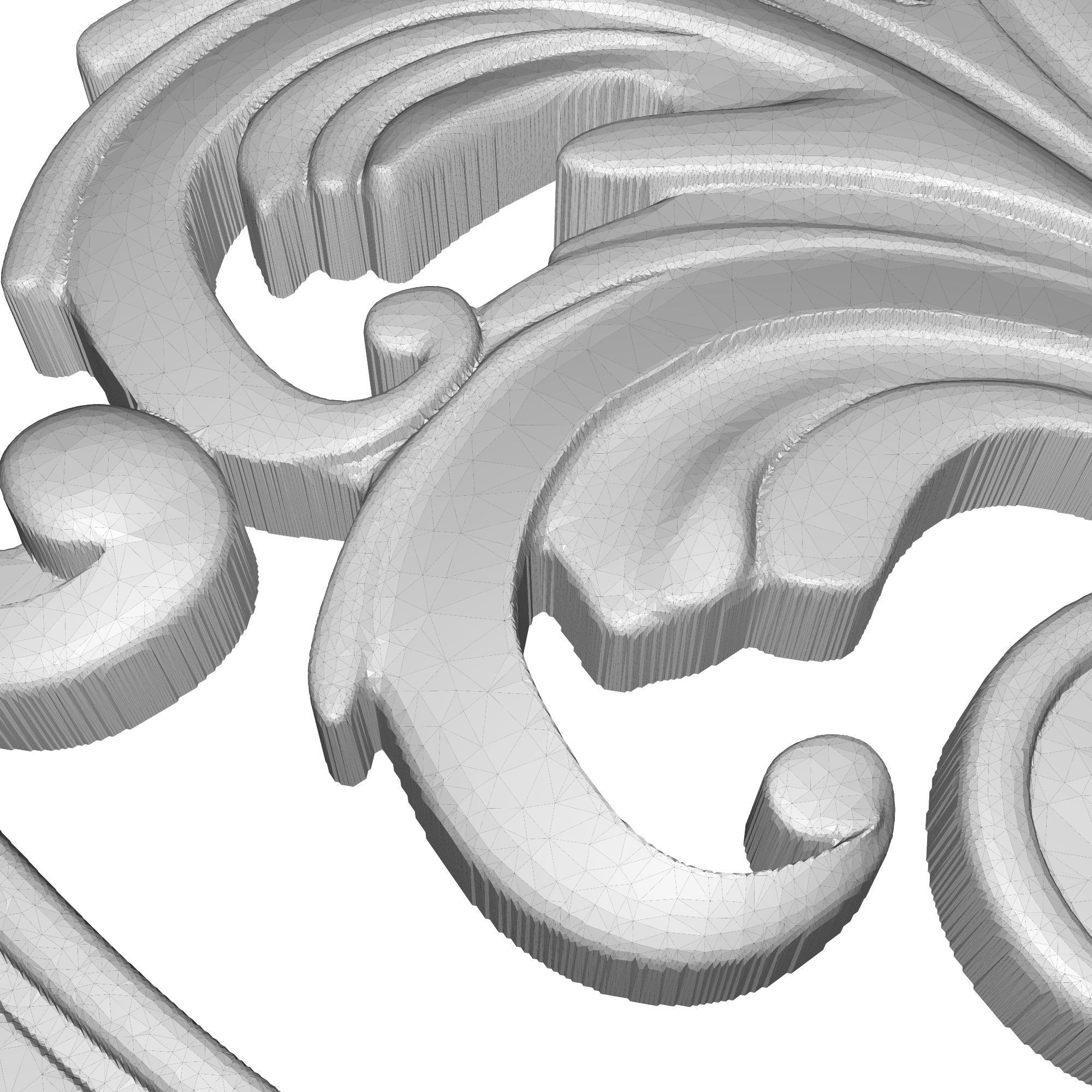 decorative pattern ready for 3D printing 3D model_5