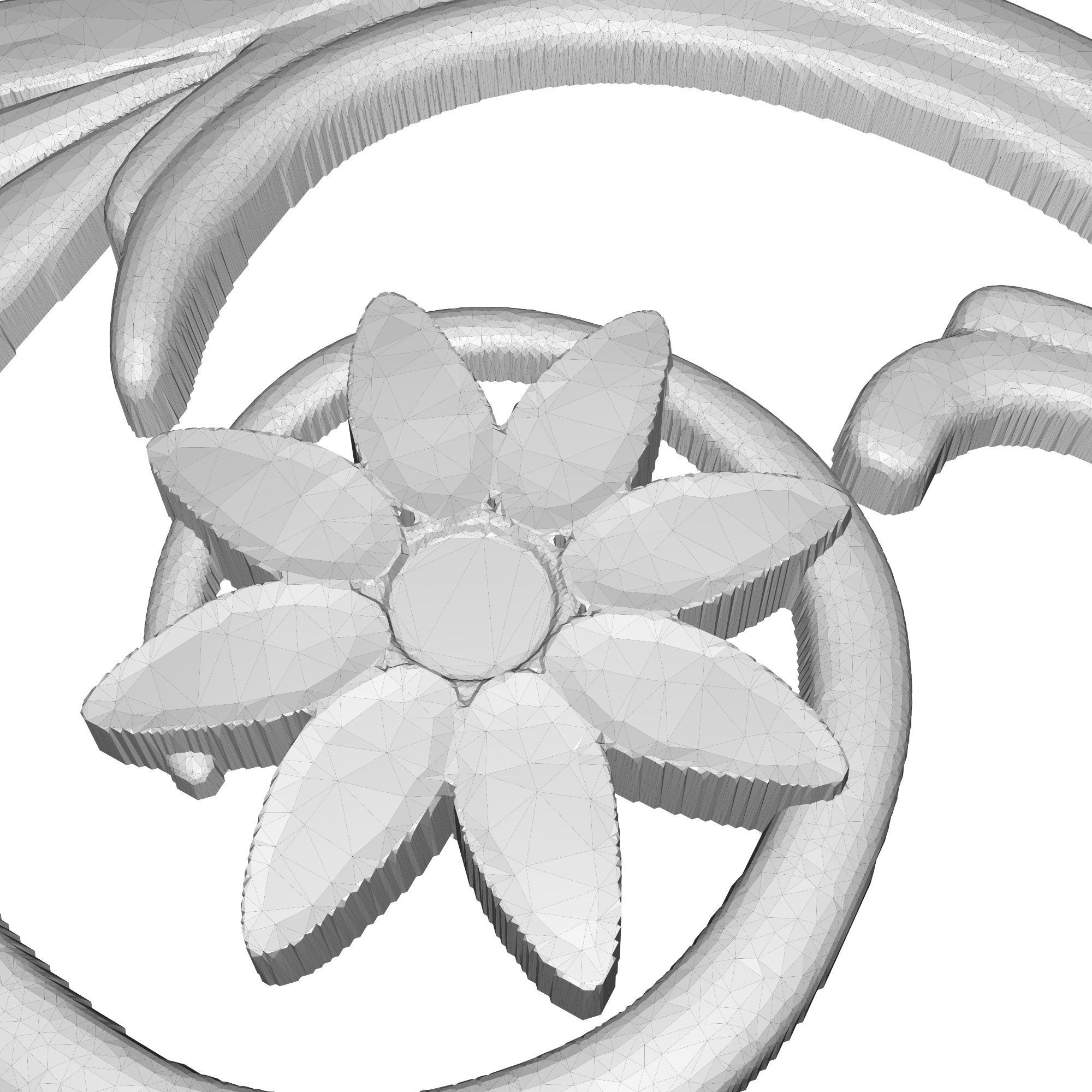 decorative pattern ready for 3D printing 3D model_7