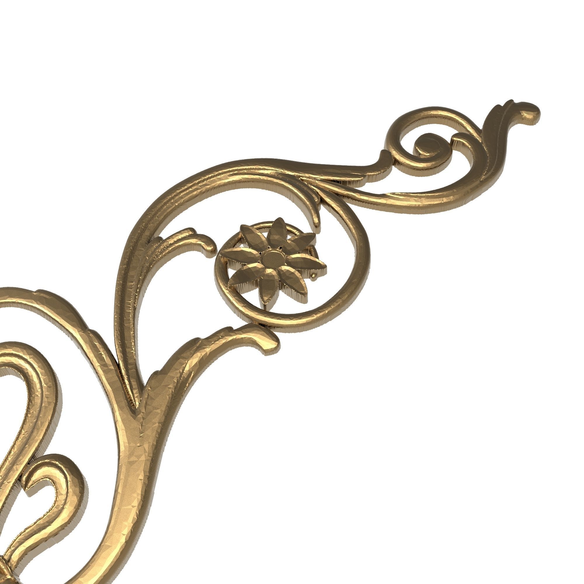 decorative pattern ready for 3D printing 3D model_4