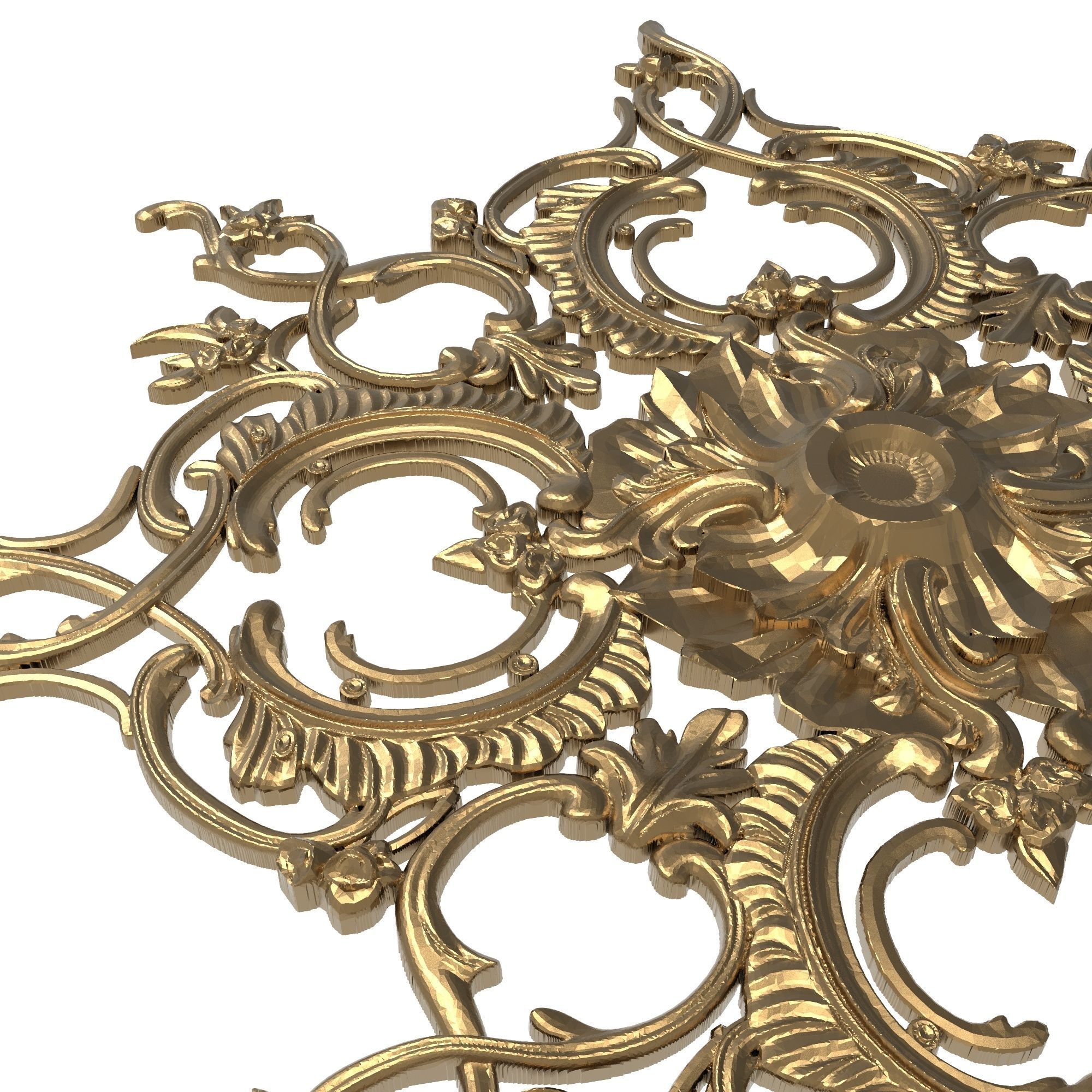 decorative pattern ready for 3D printing 3D model_5