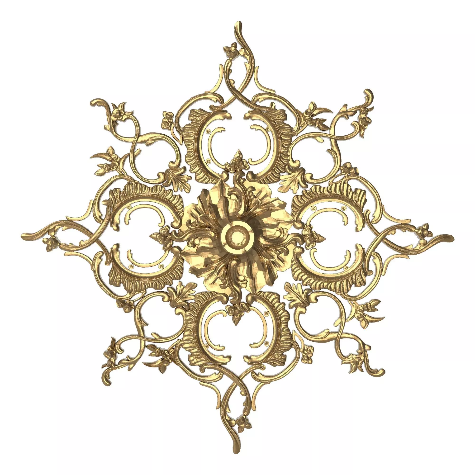 decorative pattern ready for 3D printing 3D model_0