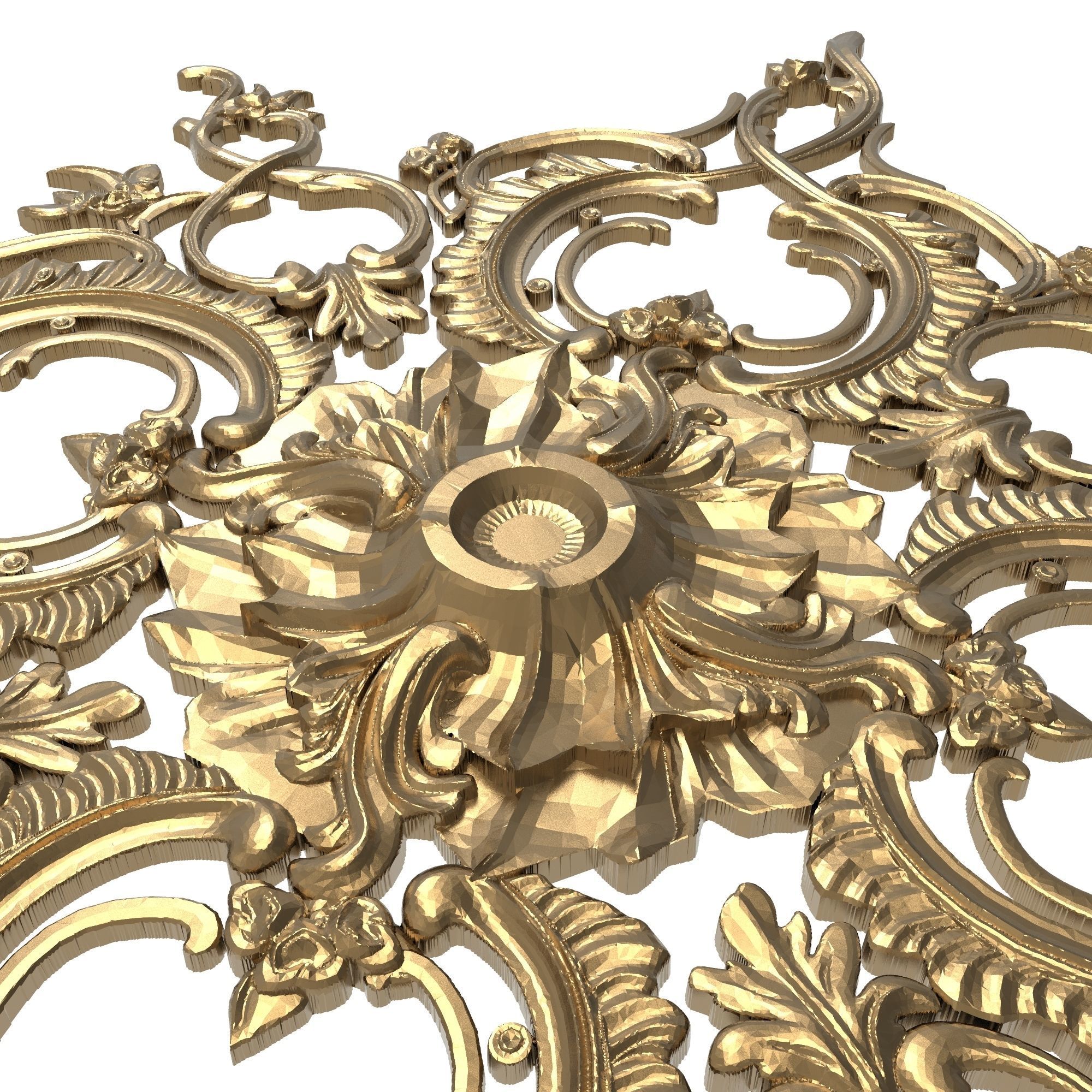 decorative pattern ready for 3D printing 3D model_2