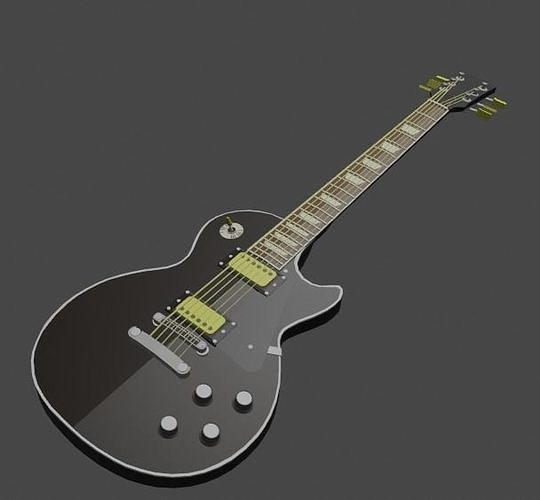 Les Paul Studio Low poly Free low-poly 3D model