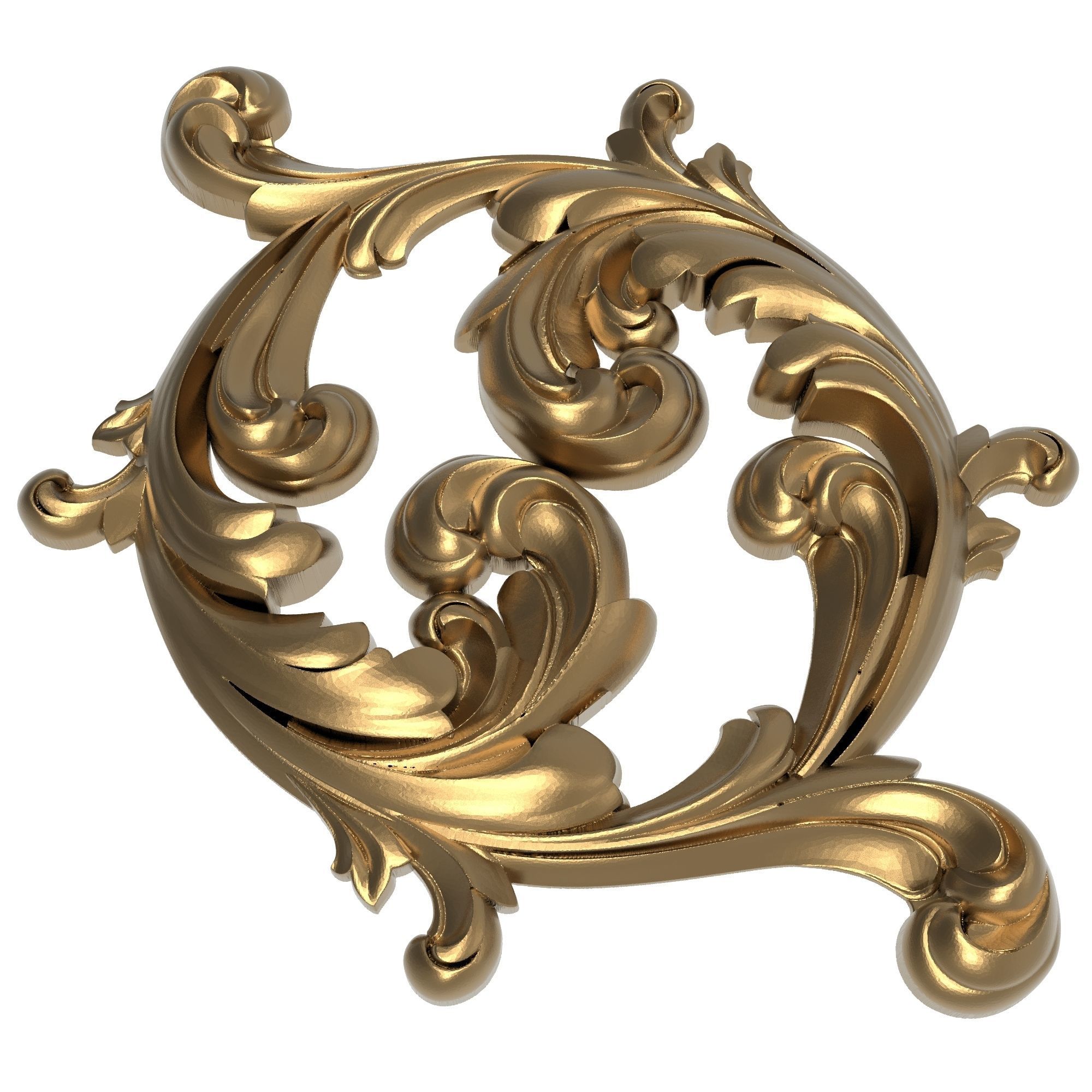 decorative pattern ready for 3D printing 3D model_5