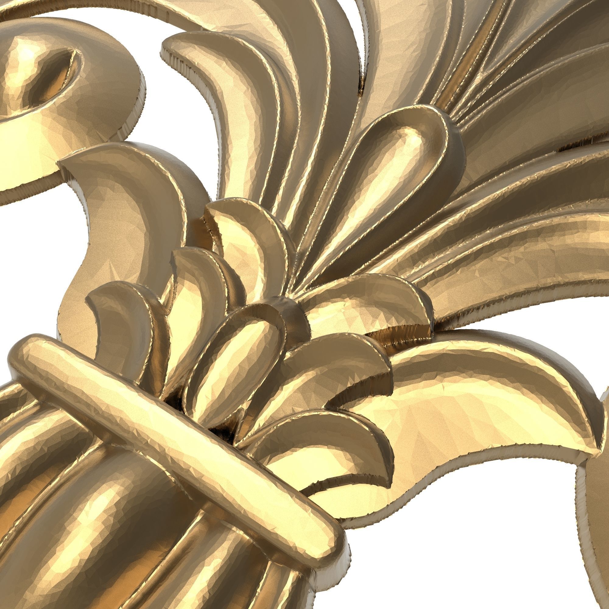 decorative pattern ready for 3D printing 3D model_3