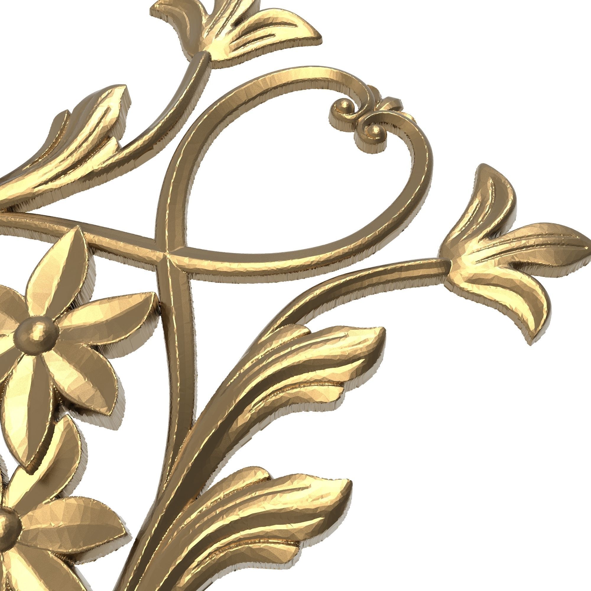 decorative pattern ready for 3D printing 3D model_6