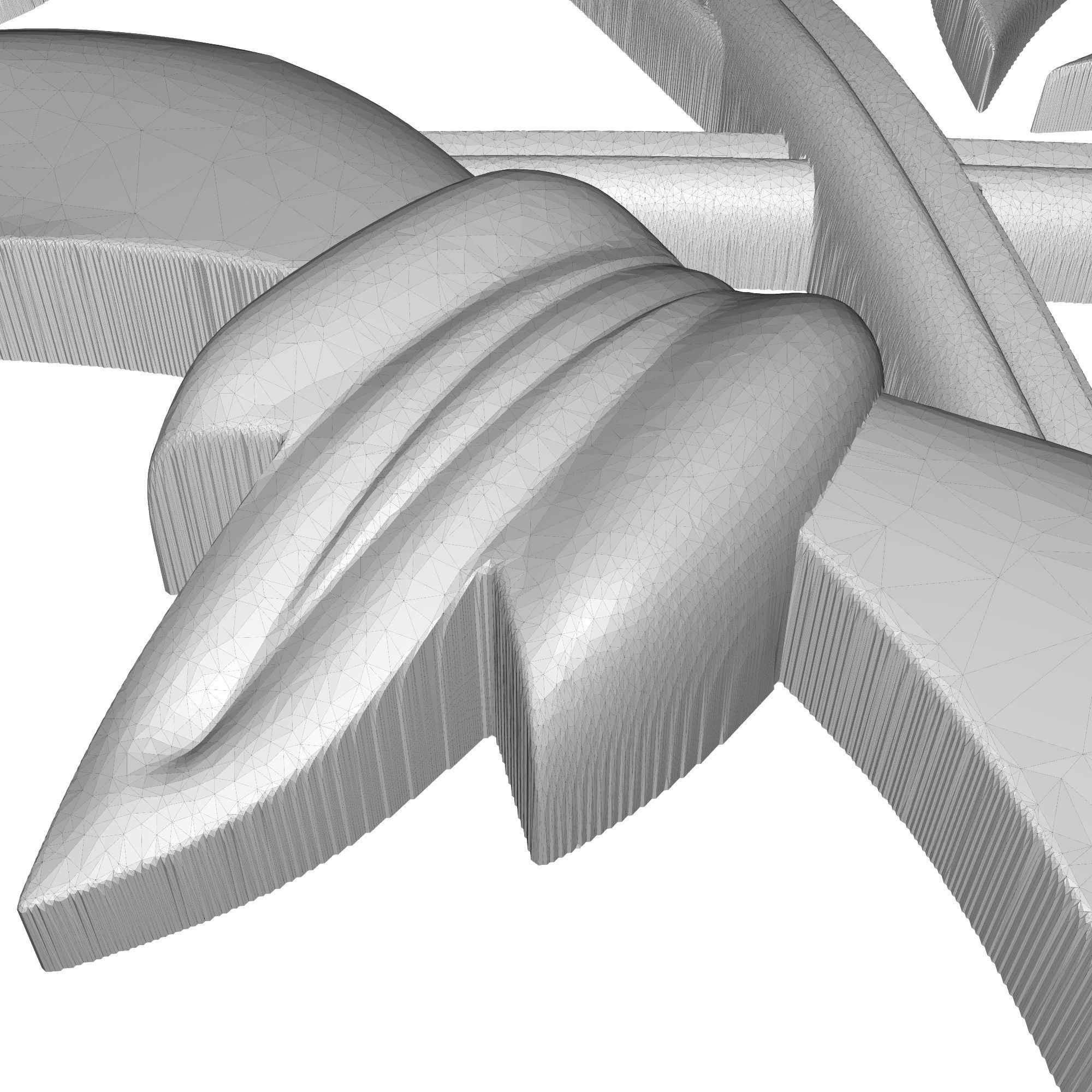 decorative pattern ready for 3D printing 3D print model_11