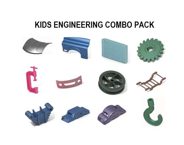 KIDS ENGINEERING COMBO PACK 3D Model Collection_0