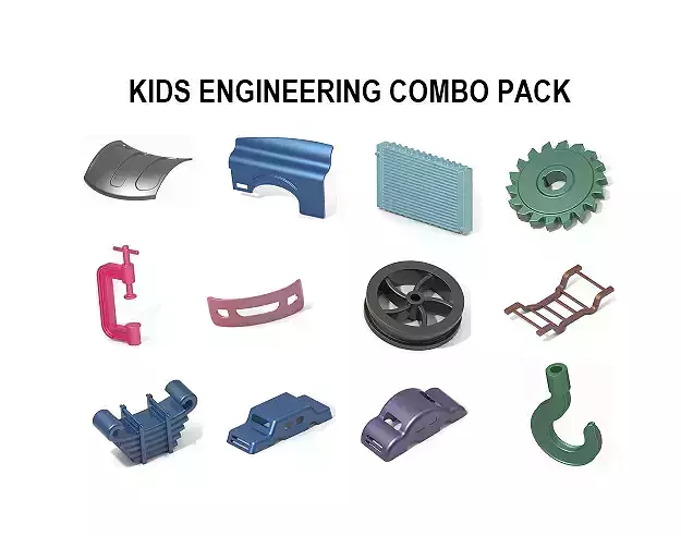 KIDS ENGINEERING COMBO PACK 3D Model Collection KIDS ENGINEERING COMBO PACK 3D Model Collection