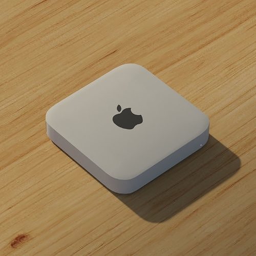 Apple mac mini Low-poly 3D model