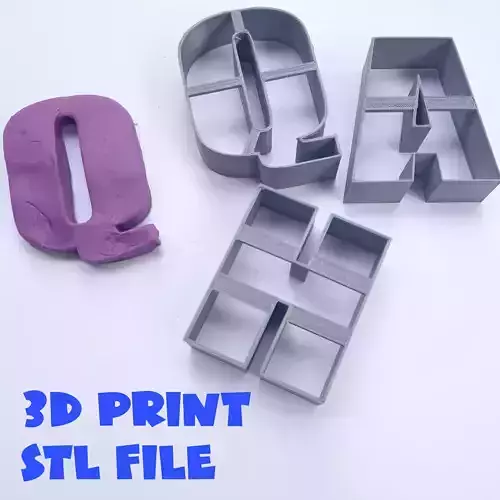 Alphabet slicer for cookie