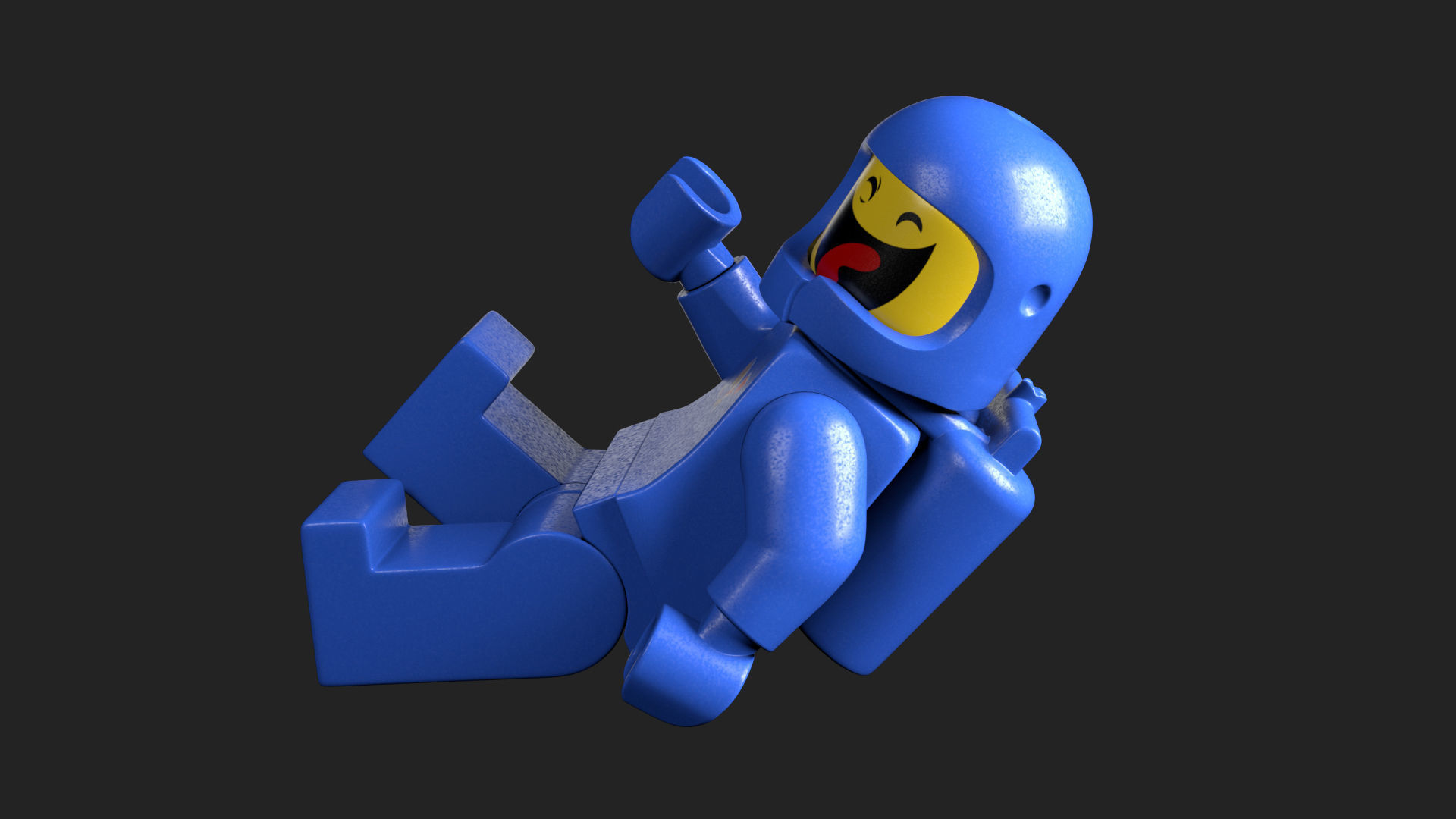 Rigged - Benny The Spaceman Lego Movie  Low-poly 3D model_33