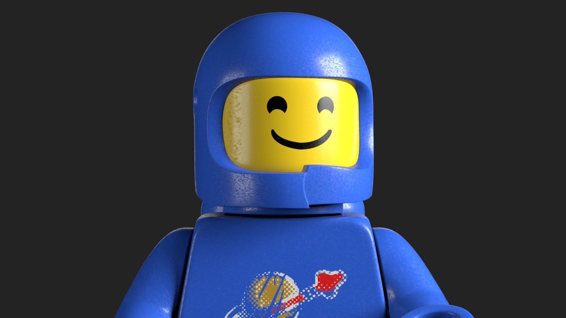 Rigged - Benny The Spaceman Lego Movie  Low-poly 3D model_13