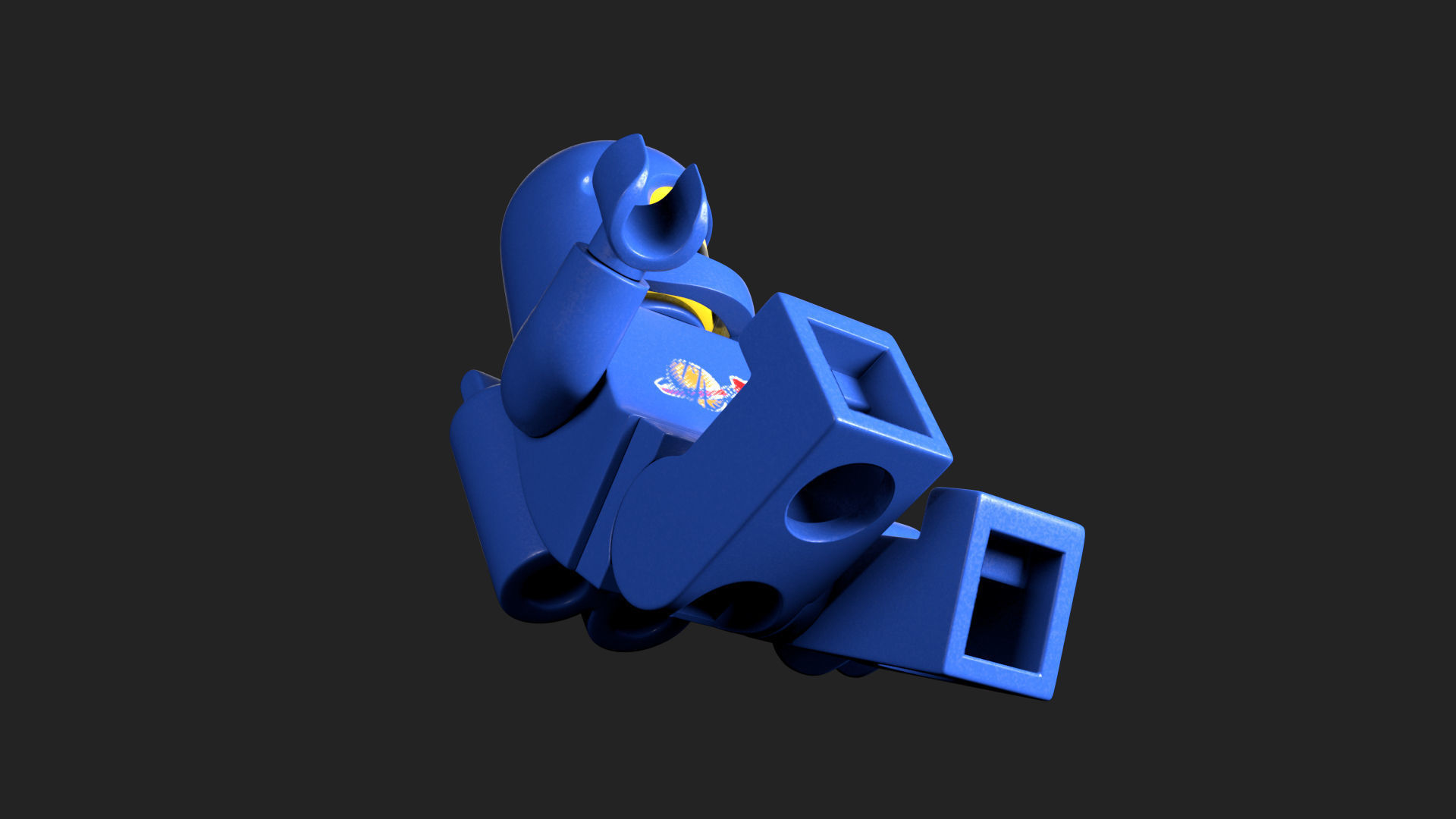 Rigged - Benny The Spaceman Lego Movie  Low-poly 3D model_28