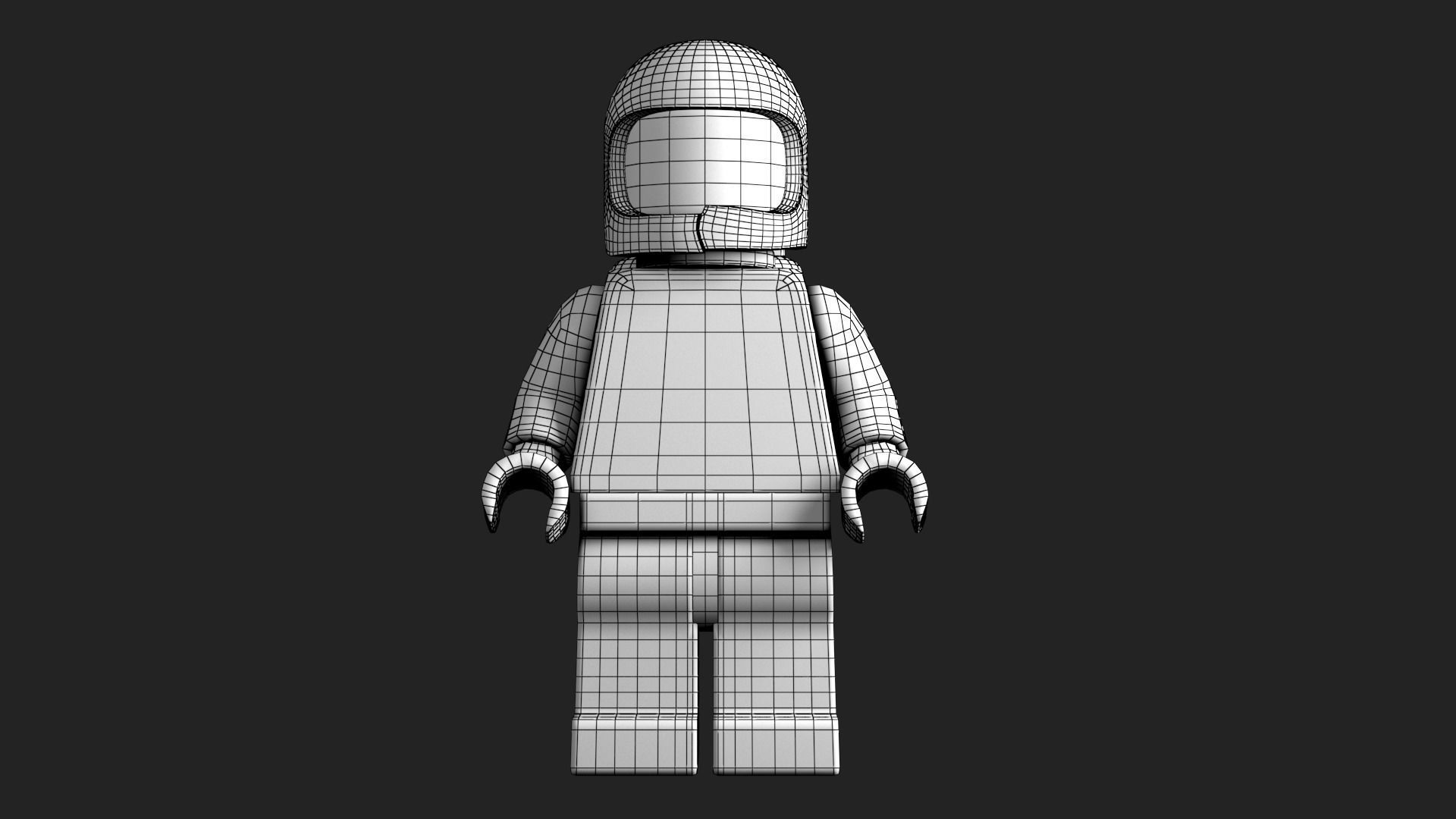 Rigged - Benny The Spaceman Lego Movie  Low-poly 3D model_8