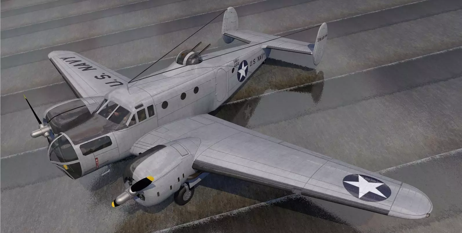 Beechcraft Model-18 AT-11 Kansan 3D model