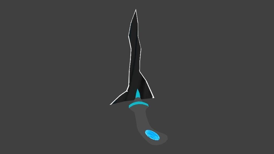 Keris-3 Low-poly 3D model_7