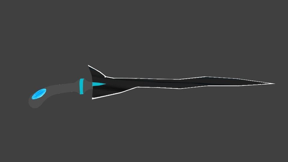 Keris-3 Low-poly 3D model_5