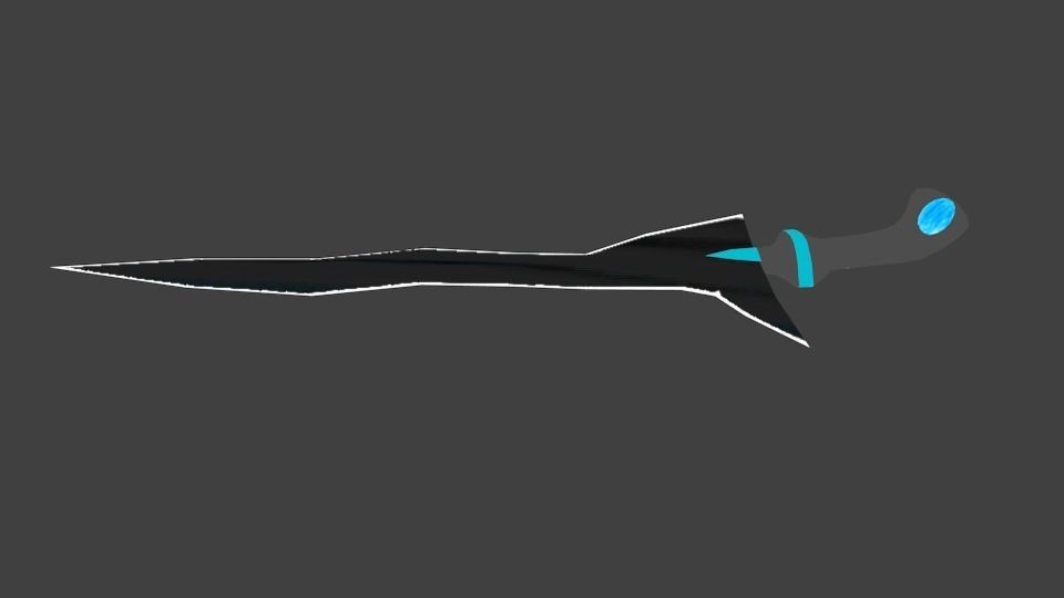 Keris-3 Low-poly 3D model_6