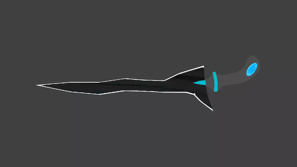 Keris-3 Low-poly 3D model_0