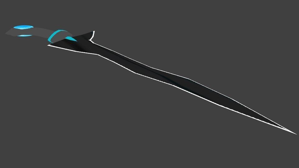 Keris-3 Low-poly 3D model_1