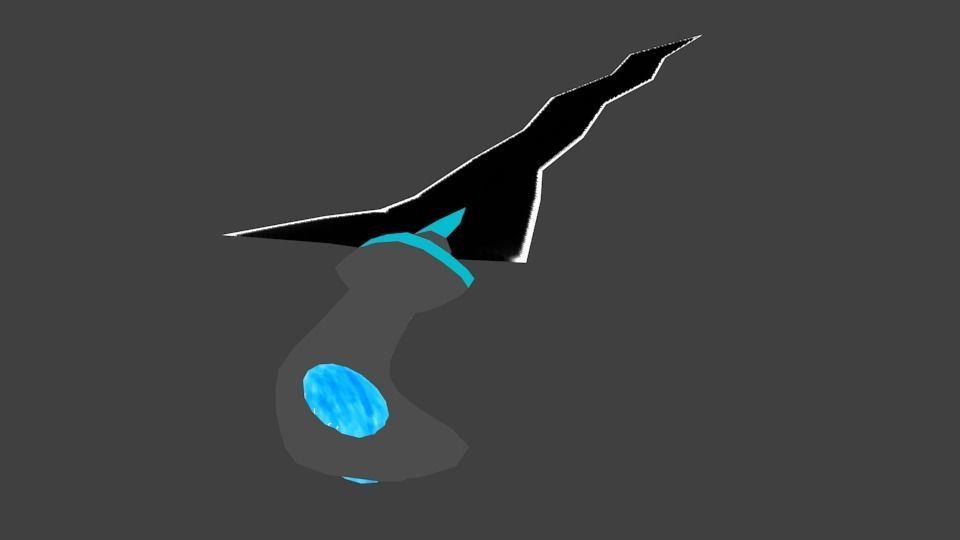 Keris-5 Low-poly 3D model_4