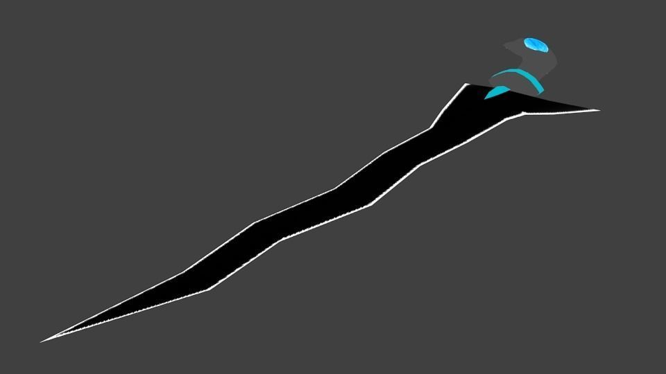 Keris-5 Low-poly 3D model_2