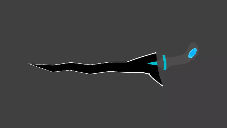 Keris-5 Low-poly 3D model_0