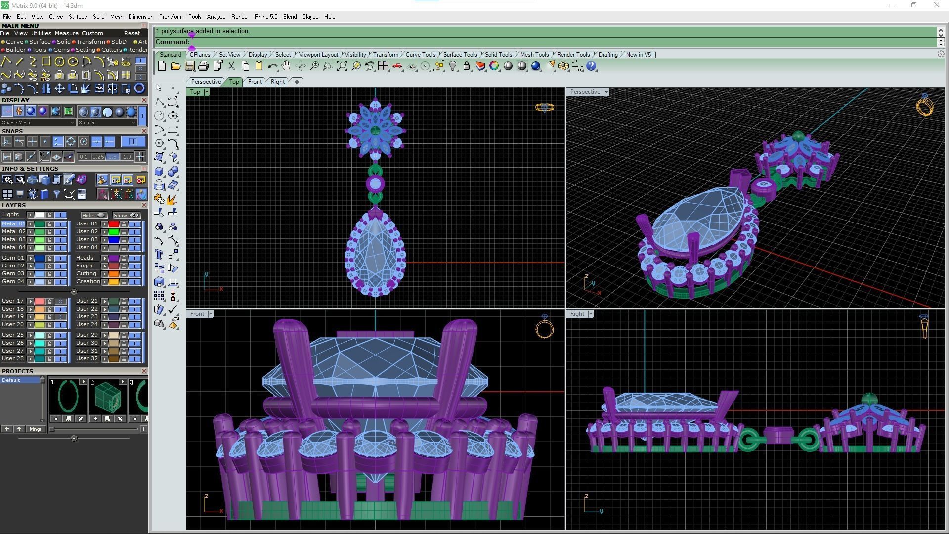 tear pendant 3d model 3D print model_14