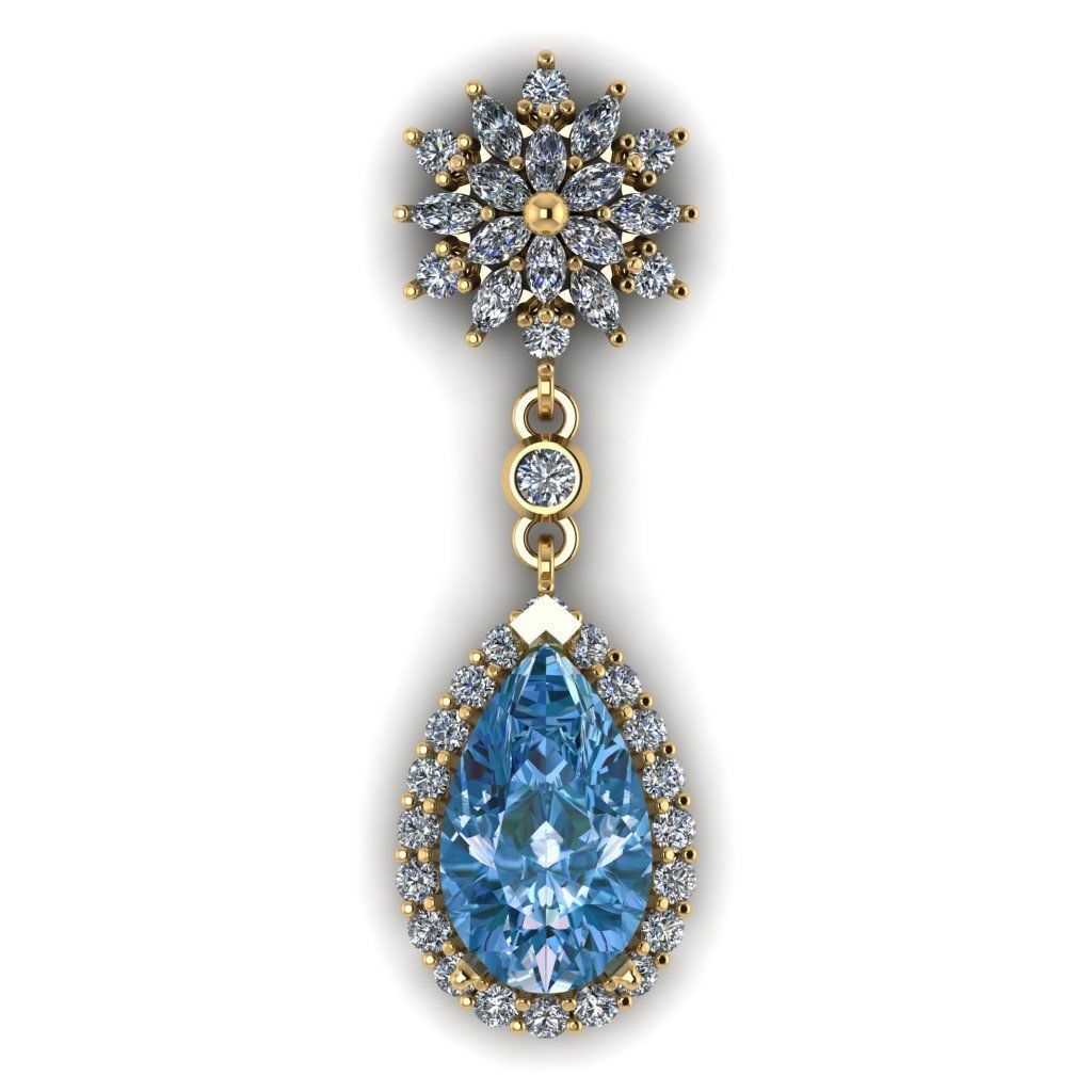 tear pendant 3d model 3D print model_8