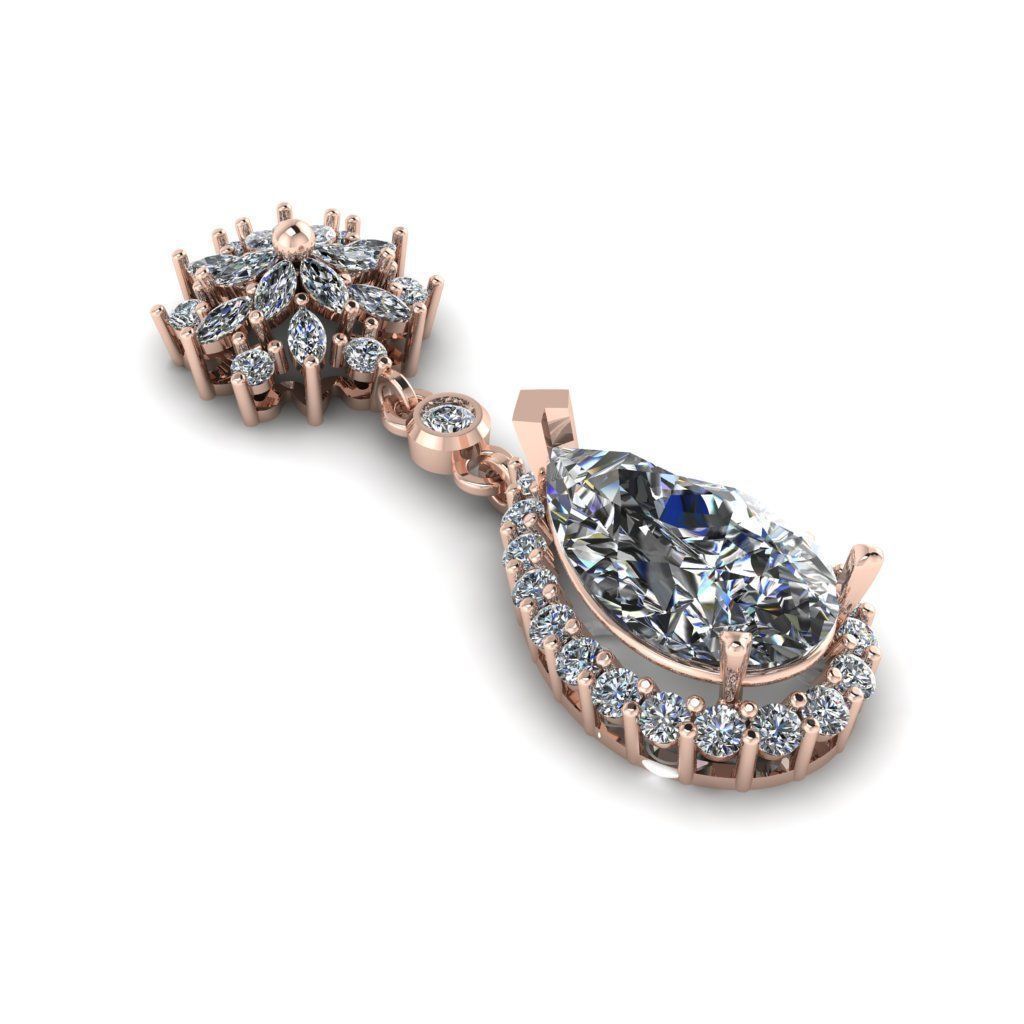 tear pendant 3d model 3D print model_5