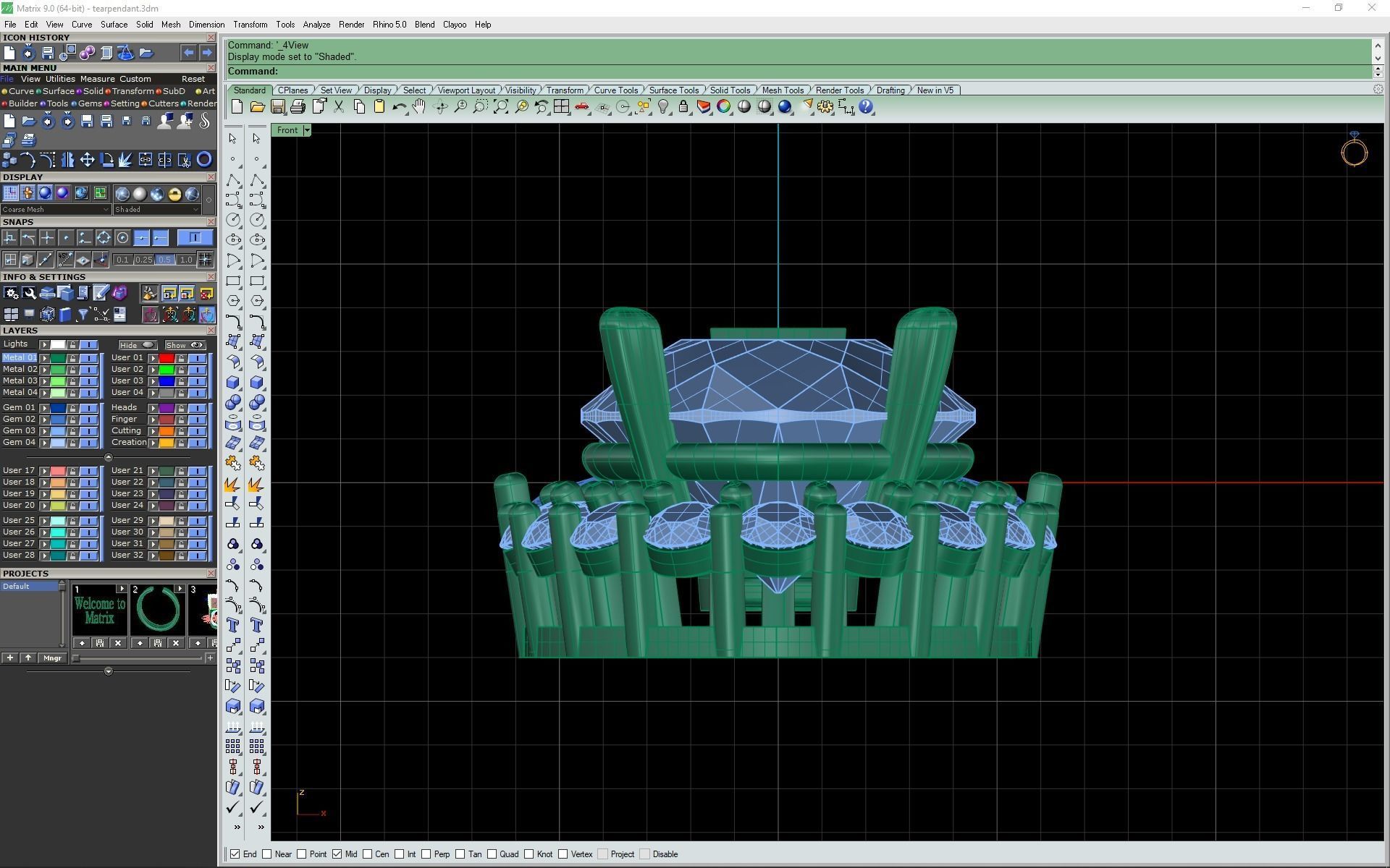 tear pendant 3d model 3D print model_21