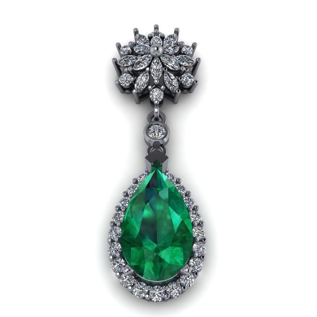 tear pendant 3d model 3D print model_11