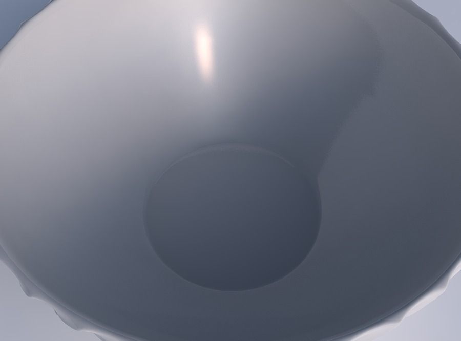 Bowl wide with strange tiles 3D print model_1