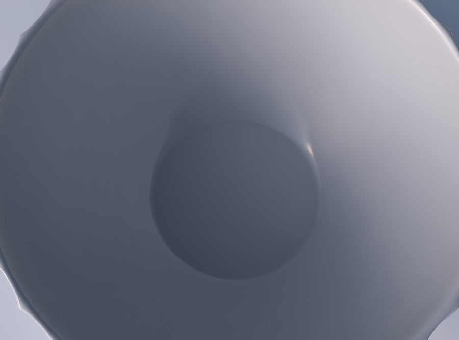 Bowl wide with strange tiles 3D print model_2