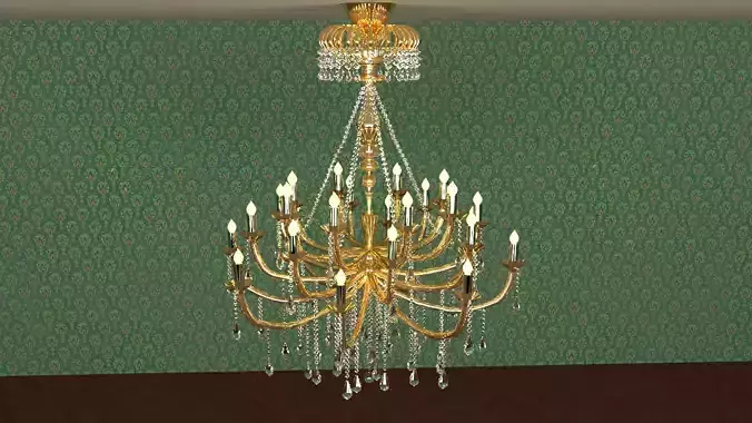 Led Ceiling Crystal Large Modern Chandelier 