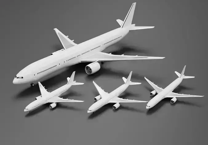 BOEING  777-300 ER模型　1/200 JC Wings 1:200 House Colors Boeing 777-300ER N5014K Rollout