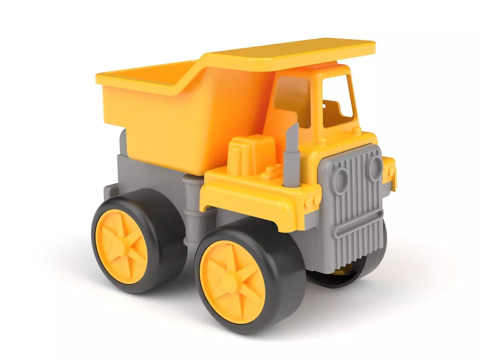 Children toy plasticky truck 3D model_0