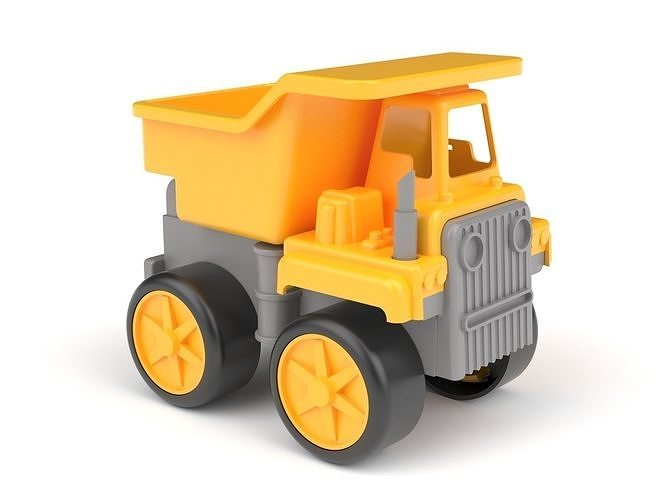 Children toy plasticky truck 3D model