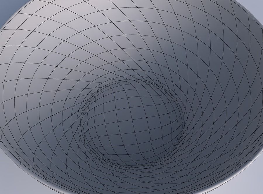 Bowl wide with horizontal layers 3D print model_6