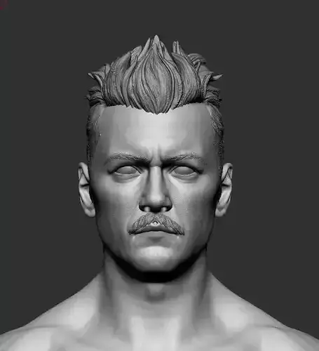 Grindelwald man with moustache and mustache