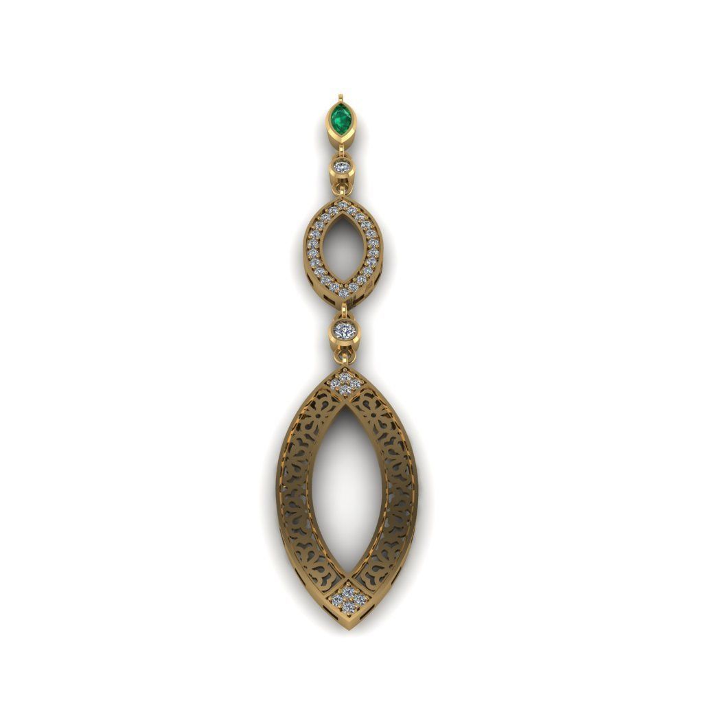 Lozenge pendant 3d model 3D print model_8